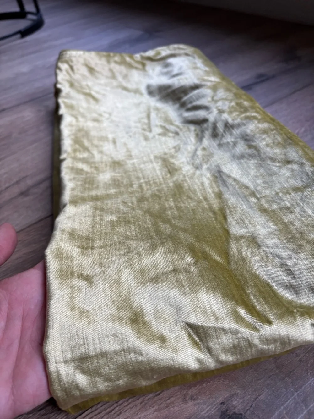 Set of 2 Luxury Velvet Lumbar Pillow Covers 18x40 Chartreuse Gold Designer